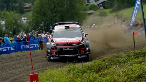 Craig Breen lies in seventh places in the WRC standings