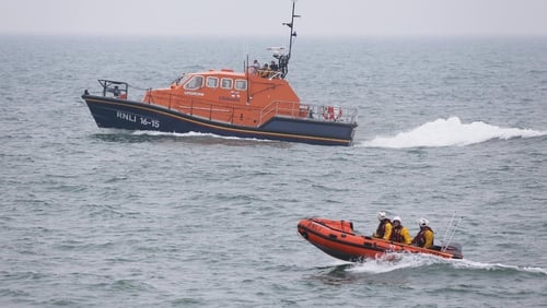Shoreham lifeboat crews take part in the search operation (Pic: @SLifeboatRNLI)