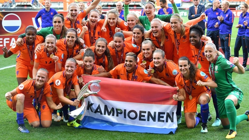 The Netherlands celebrate their triumph