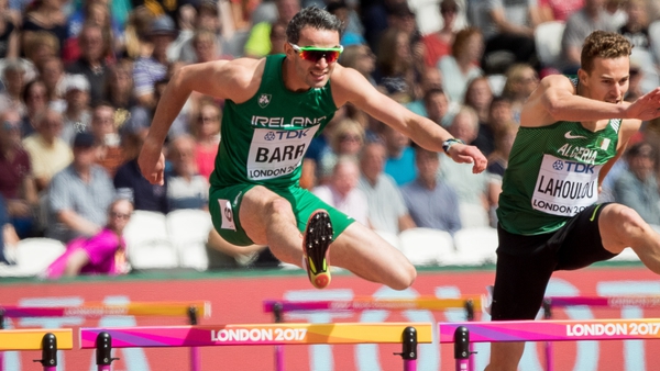Barr will not run in the 400m hurdles semi-final tonight