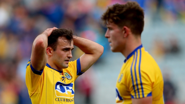 Roscommon's Donal Smith shows his dejection after the trouncing by Mayo