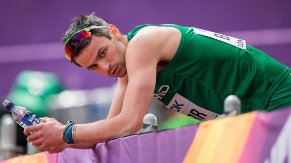 Thomas Barr was forced out of his 400m hurdles semi-final due to illness