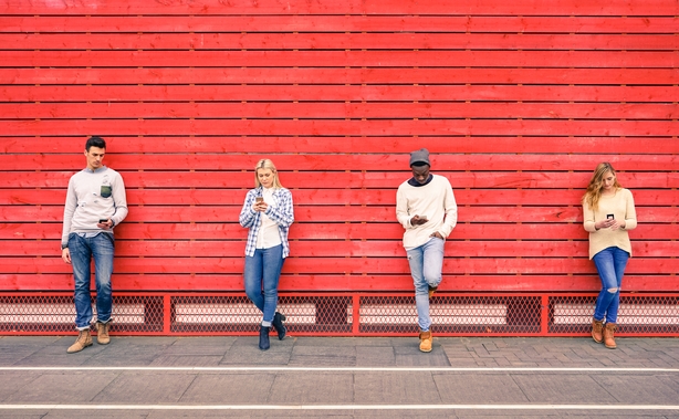 people texting