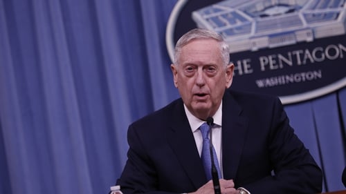 Jim Mattis' stressed the US effort is currently focused on diplomacy
