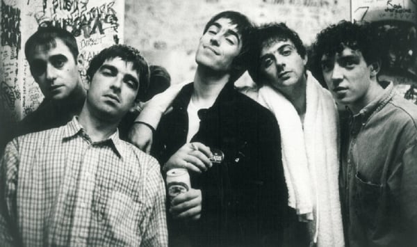 Creation Records signings Oasis, pictured in 1995.