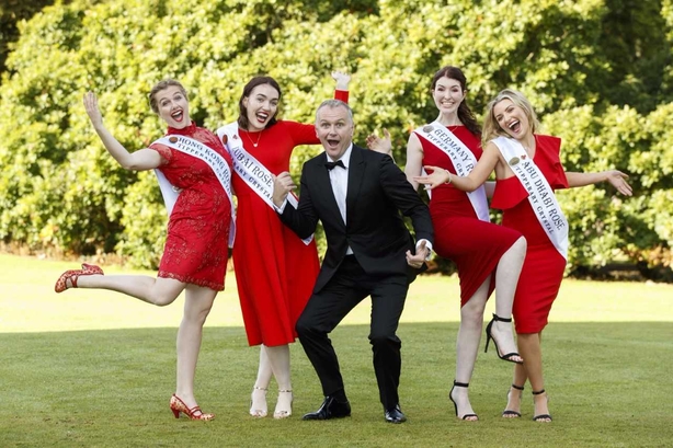 Dáithí with some of the hopeful Roses