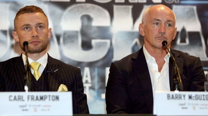 Frampton with his former manager McGuigan