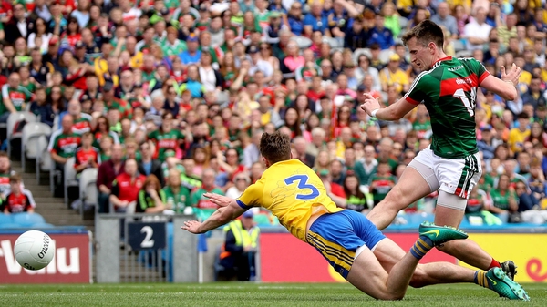 Mayo scored four goals in their quarter-final replay victory over the Rossies