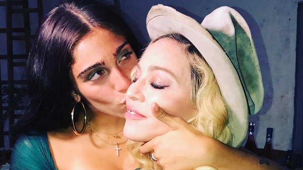 Lourdes kisses her mother happy birthday Pic: courtesy Madonna's Instagram account