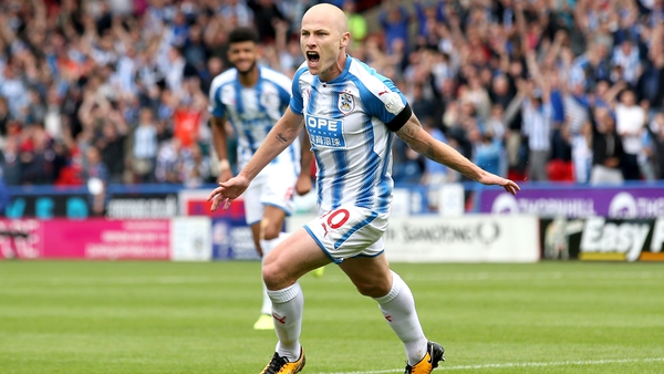 Aaron Mooy celebrates his 50th minute goal