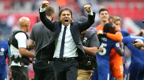Antonio Conte won the league in his first season with Chelsea last year