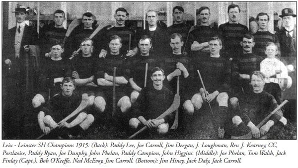 The Leix team who won the 1915 All-Ireland hurling final