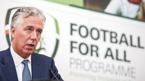 John Delaney believes that the League of Ireland is in a very positive place