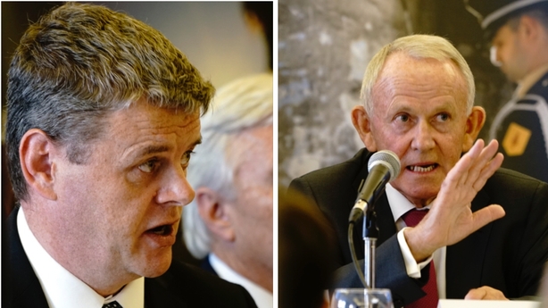 INM's former CEO Robert Pitt (left) and former chairman Leslie Buckley (right)