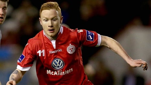 Keith Quinn in action for Shelbourne in 2014