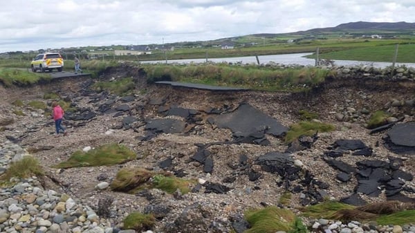 Heavy rain led to widespread damage from floods in Donegal