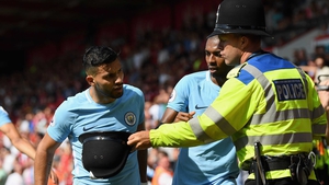 Sergio Aguero: 'I did not hit anyone, this allegation is false, and the TV pictures prove it.'