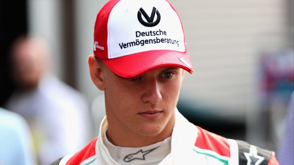 Mick Schumacher made his test debut with Ferrari in Bahrain this month.