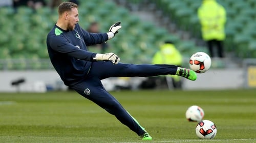 Rob Elliot is looking to cement his place as first choice goalkeeper for Ireland