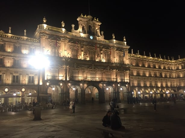 Plaza Mayor, Salamanca, by night