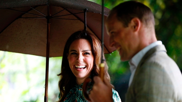 Kate and William at the white garden