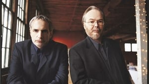 Walter Becker right) with Donald Fagen, Steely Dan's founding members