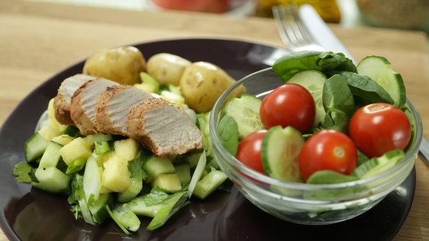 Baked Pork Tenderloin with Pineapple Salsa