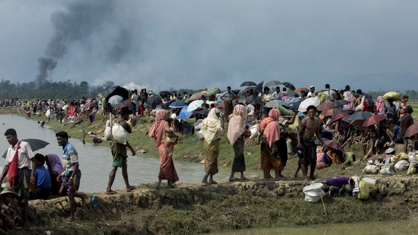 The UN refugee agency says at least 313,000 Rohingya have now arrived in Bangladesh