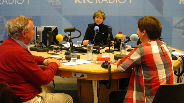 New Poetry Programme host Olivia O'Leary with guests Thomas McCarthy & Sarah Clancy