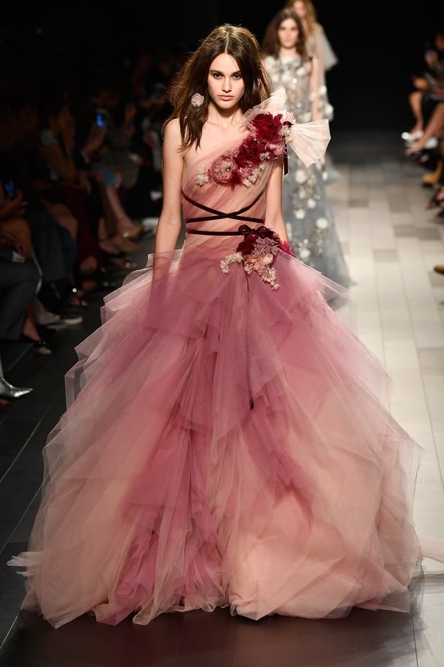 Have you ever seen a prettier dress? The Marchesa fashion show was absolutely dreamy.