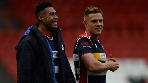 Ian Madigan (R) entered the action with 15 minutes to go