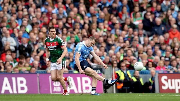 Dean Rock lands a last minute free to win the All-Ireland for Dublin