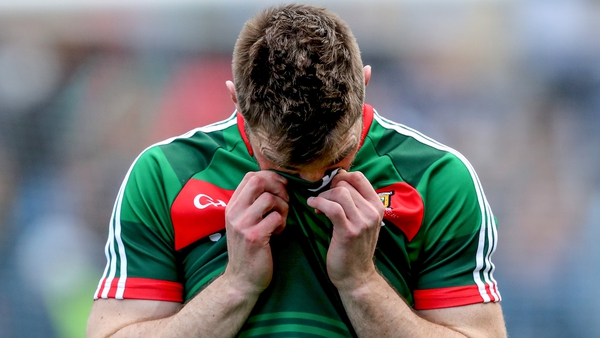 Seamus O'Shea dejected after the full-time whistle