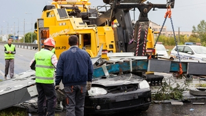 Winds of up to 100km/h were recorded