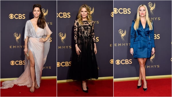 Jessica Biel, Michelle Pfeiffer and Reese Witherspoon on the Emmy's Red Carpet