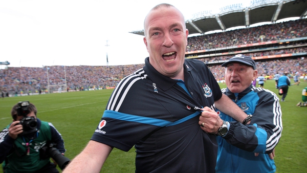 Pat Gilroy and Mickey Whelan after the 2011 All-Ireland final