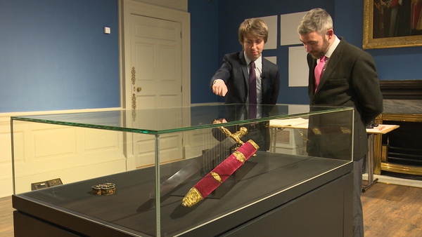 The sword was returned on loan to Dublin under tight security