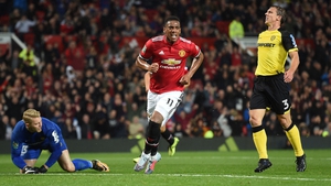 Anthony Martial scored as United strolled to victory over Burton
