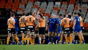Cheetahs celebrating a try against Leinster