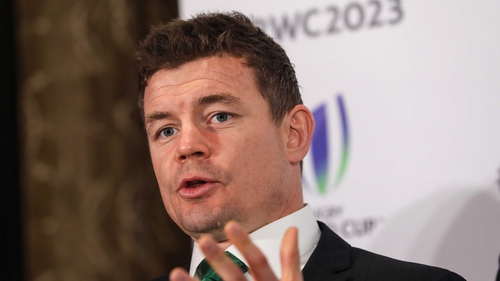 Brian O'Driscoll speaking at today's press conference