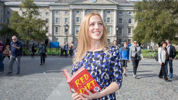 Author Elizabeth 'E.M.' Reapy pictured today at Trinity College Dublin, where she was announced as the winner of the Rooney Prize for Irish Literature 2017