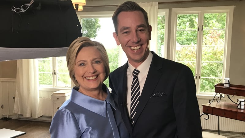 Image result for ryan tubridy hillary clinton