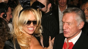 Pamela Anderson and Hugh Hefner, 2003