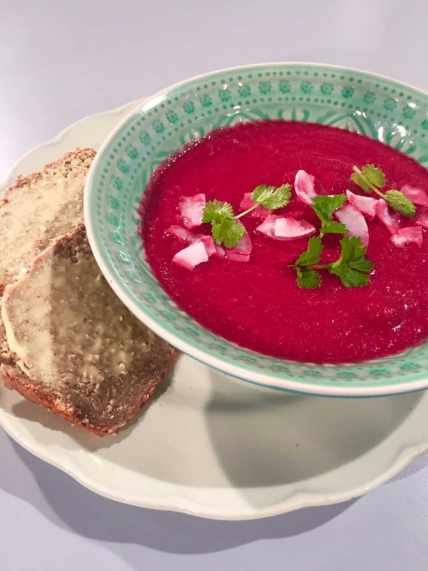Sharon's Beetroot, Coconut & Lemongrass Soup
