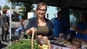 Painting the Nation - Pauline McLynn collects produce from Ballyvaughan Farmers' Market Painting the Nation - Pauline McLynn collects produce from Ballyvaughan Farmers' Market