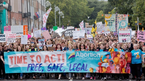 Organisers said they want a repeal of the Eighth Amendment and legislation for free, safe, legal abortions in Ireland