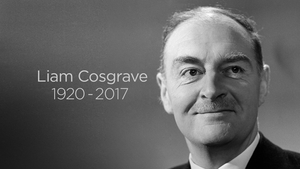 Former taoiseach Liam Cosgrave has died aged 97