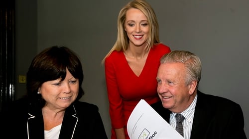 VideoDoc chairperson Mary Harney, CEO Mary O'Brien and new medical director Dr Conor O'Hanlon
