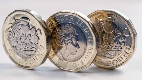 Sterling up against dollar and euro