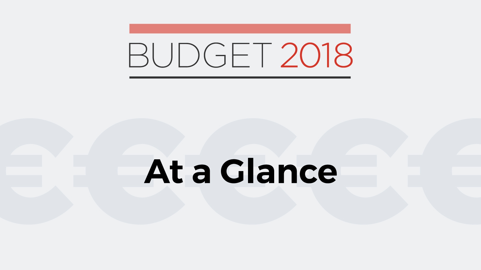 Budget 2018 The Key Points 